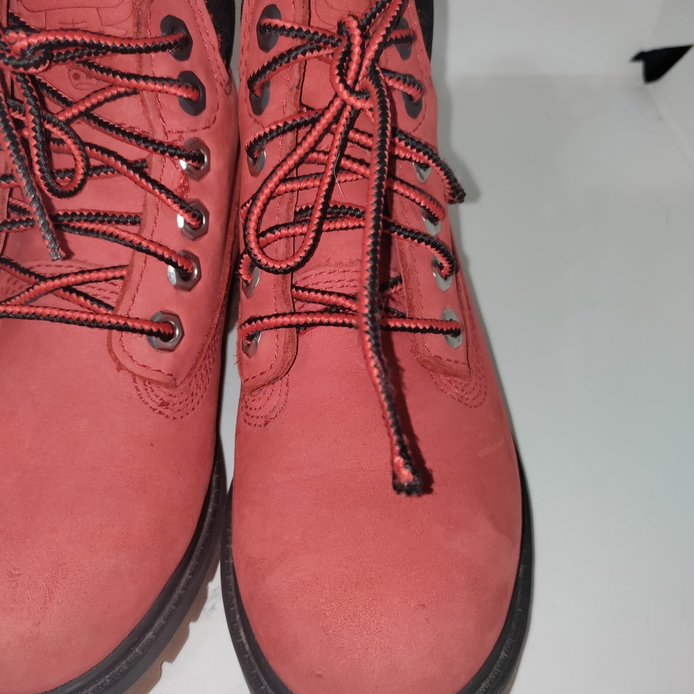 Timberland Kids Red Boots - Picture 3 of 5